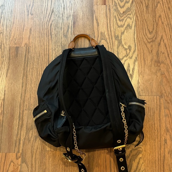 Burberry Rucksack Backpack Nylon with Leather Medium Poshmark Authenticated - Picture 2 of 6